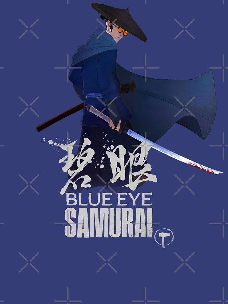 Samurai blue cape by blackdogshop