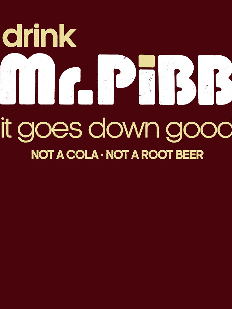 Drink Mr Pibb // Vintage 80s Distressed Style by loopneck69