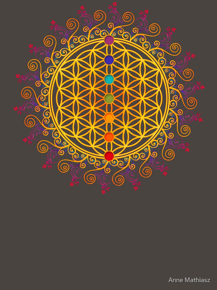 FLOWER OF LIFE, CHAKRAS, SPIRITUALITY, YOGA, ZEN, by nitty-gritty