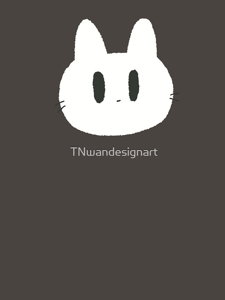 white cat by TNwandesignart
