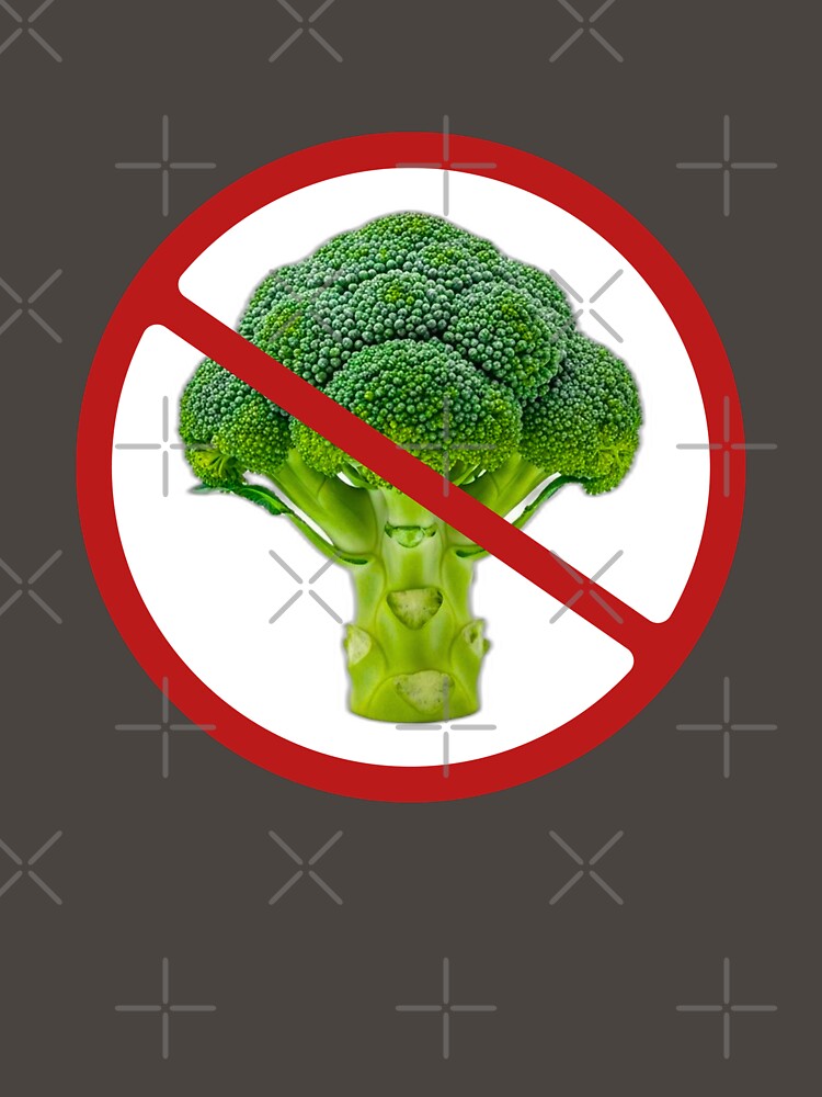 Prohibited Sign Broccoli, Novelty Signage, Vegetables by AASparksDesigns