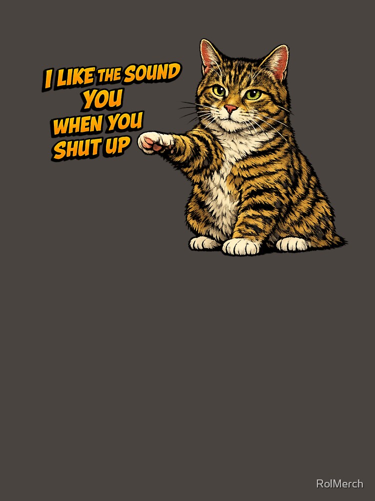 The Sweet Sound of Silence (According to This Cat) by RolMerch