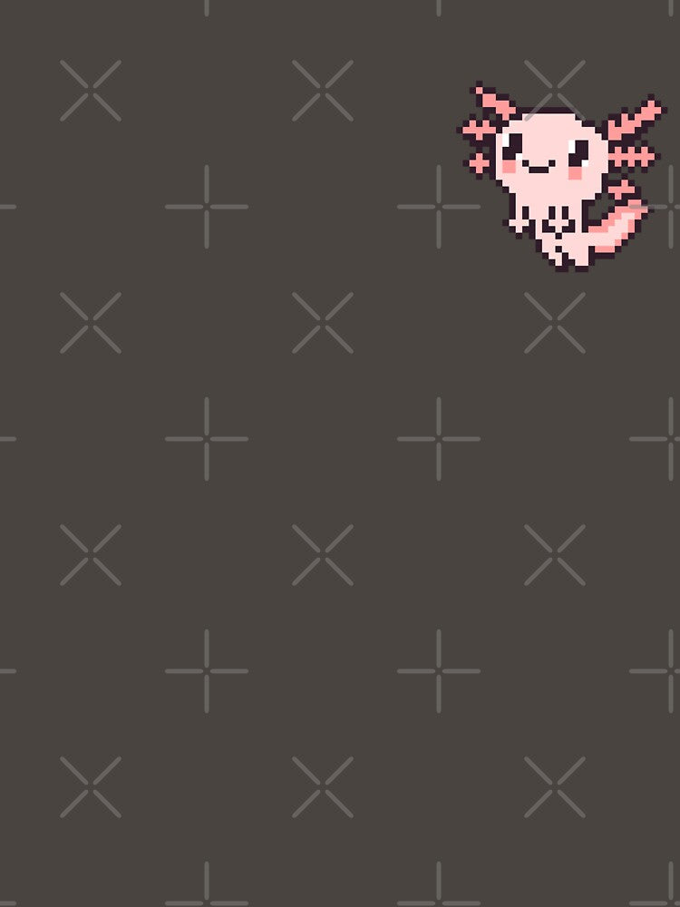 Pixel Art Axolotl by uxcomshop