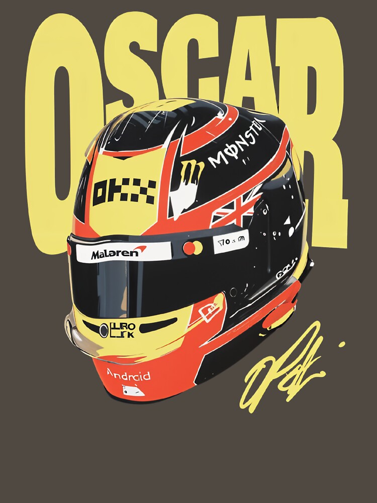 Oscar Piastri F1 Racing Fan Art by DebbieEganCo