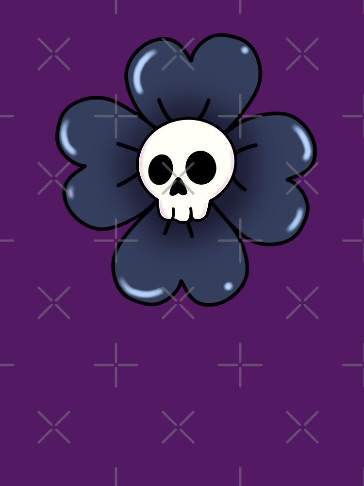 Skull in a flower by RavenAMarie