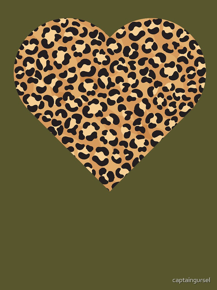 Leopard Heart, Grunge Heart ,Valentine, by captaingursel