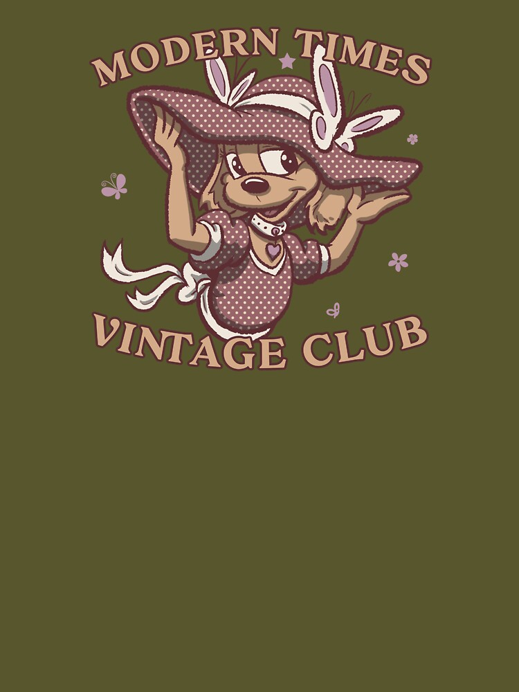 modern times vintage club - cartoon cute dressed puppy by hayrpictures