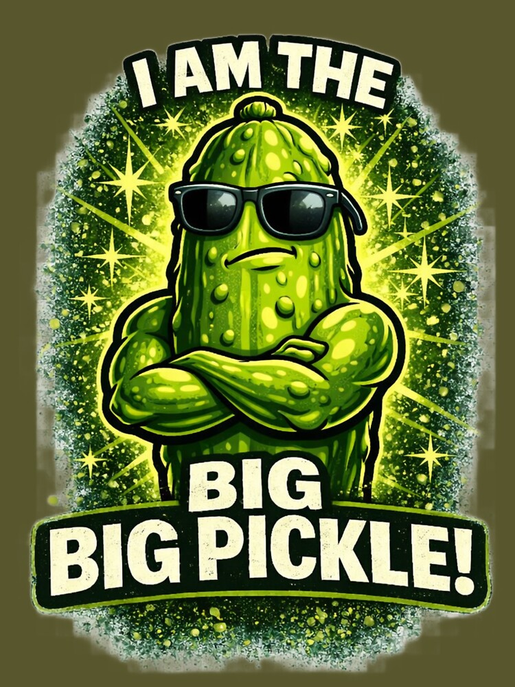 I Am The Big Pickle! – Boss Pickle Funny Sunglasses T-Shirt Design by BB Design Garage