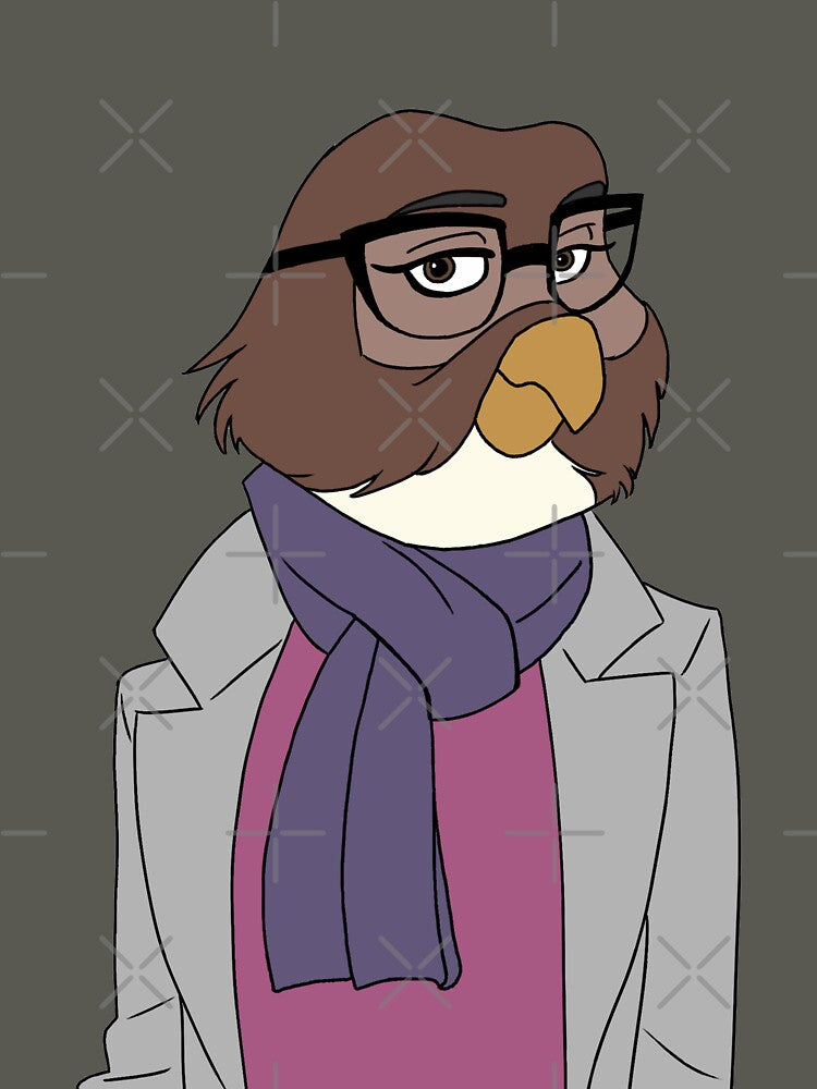 Stylish Owl Lady by pheebstheartist