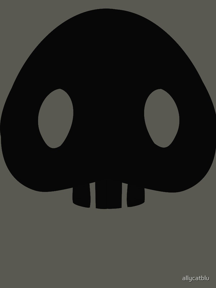 cute skull (back) by allycatblu