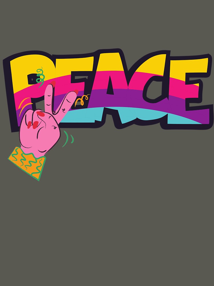Peace and Love Retro Hippie by Taleahsdesigns