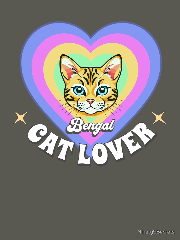Retro Bengal Cat Lover by Ninety9Secrets