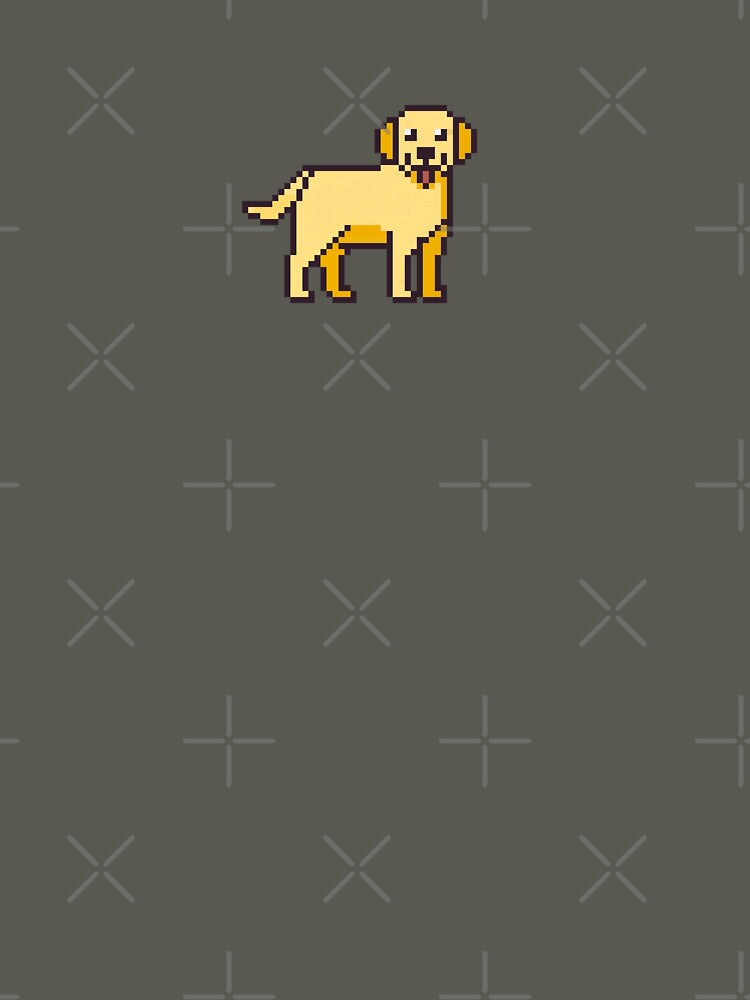 Pixel Art Golden Retriever Sticker by uxcomshop