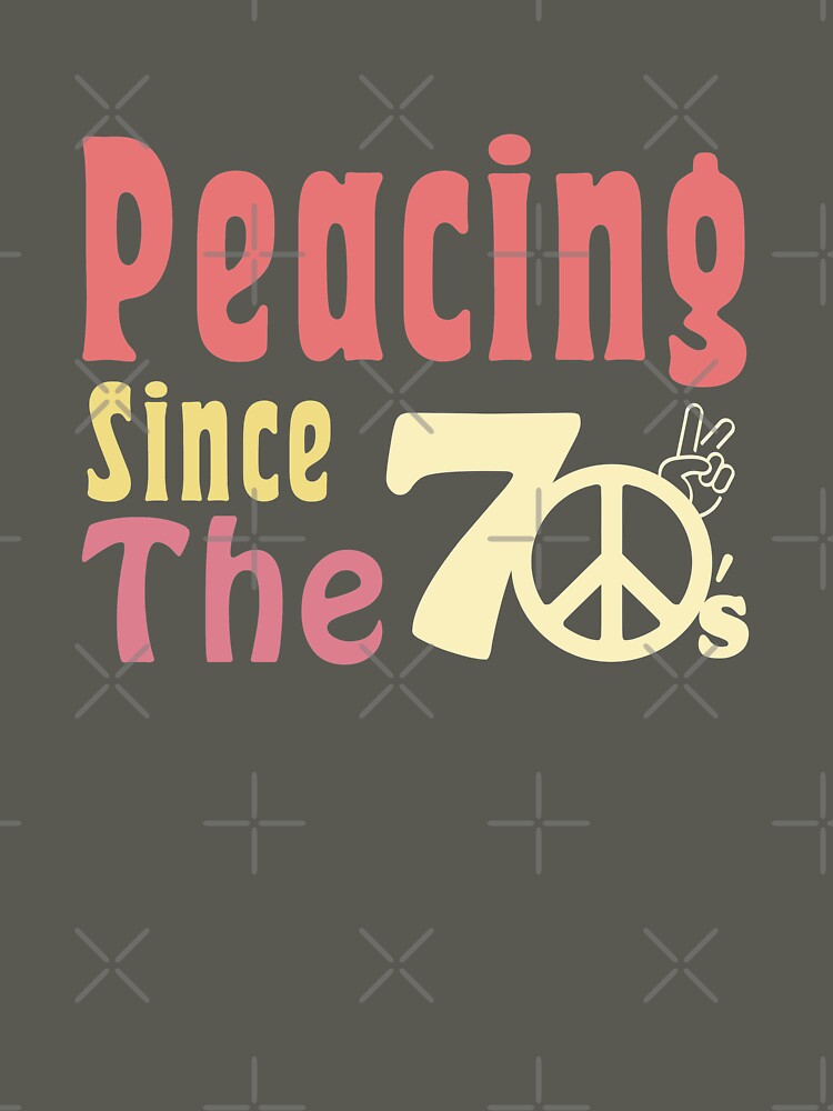 Peacing Since The 70's Pastel Colors by MinimalSketches