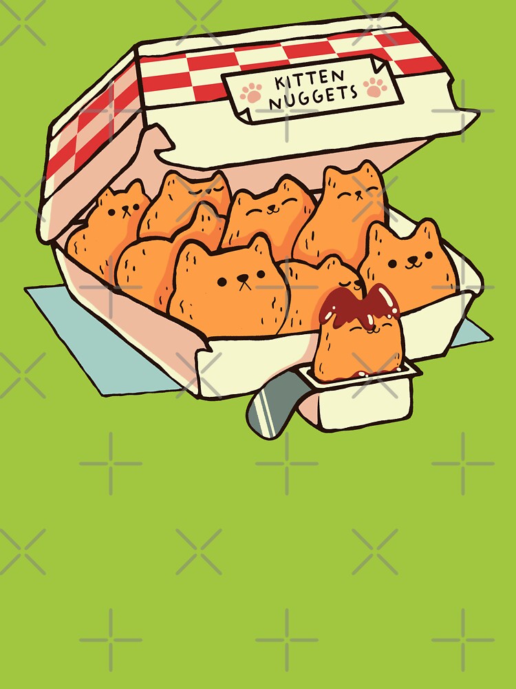 Kitten Nuggets Fast Food Cat by Tobe Fonseca by Tobe Fonseca®