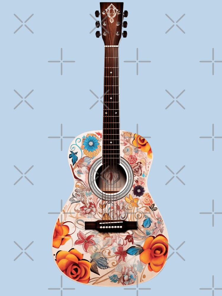 A Hippie Acoustic Guitar by GoodOldVintage