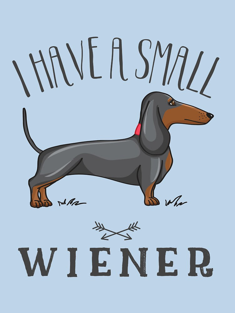 I have a small wiener, Wiener Dog, Weiner Dog, Dachshund Dog, Funny sarcastic design, Dog Lover, Funny saying by HEJAshirts