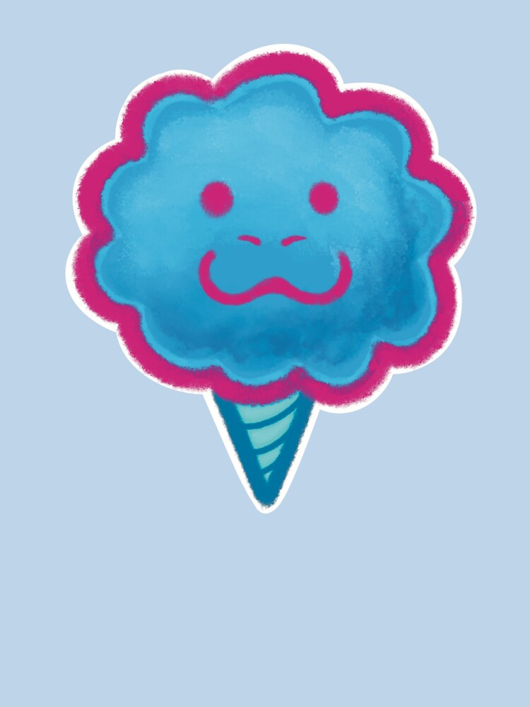 cotton candy seal blue pink lineart by petselkie