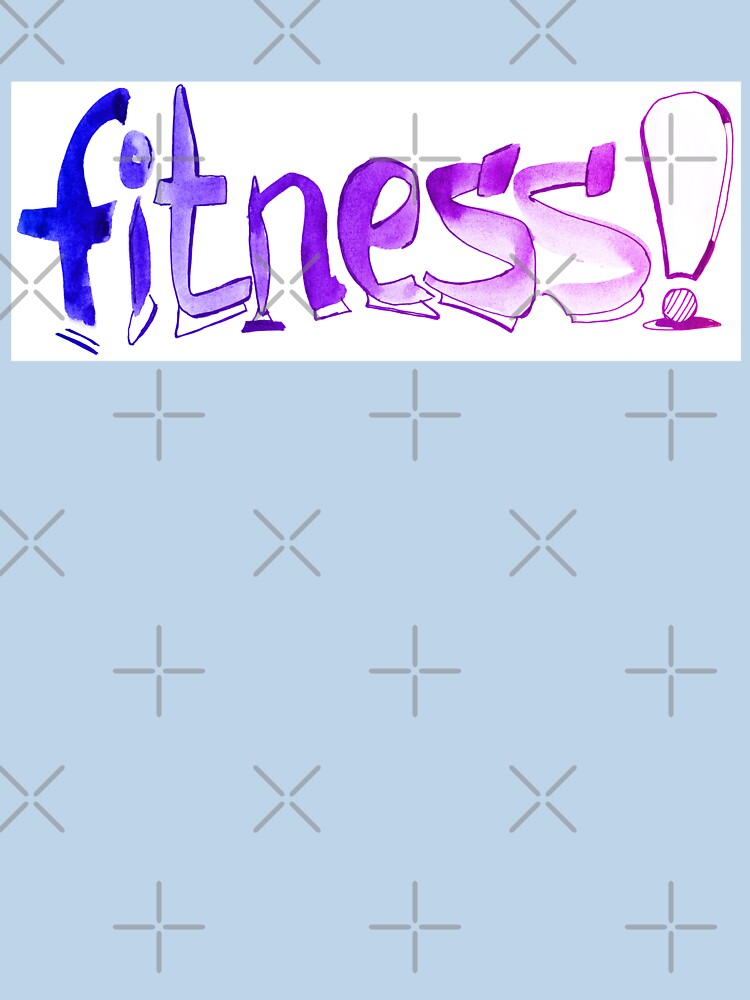 Fitness watercolor lettering |  Fitness word lettering by lausn