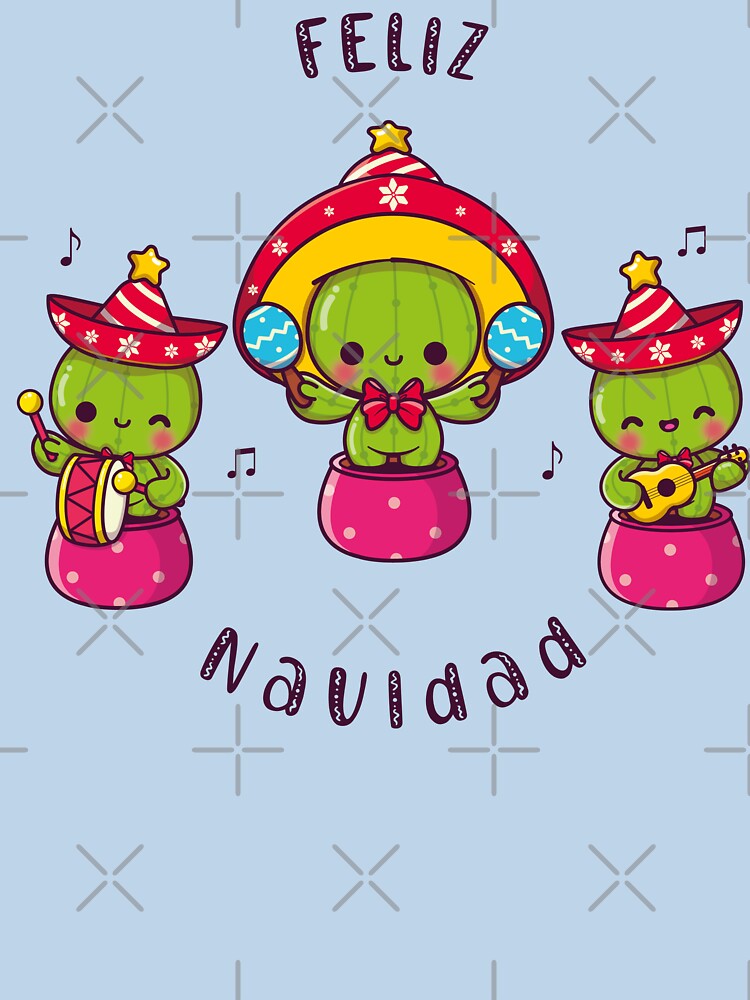 FELIZ NAVIDAD KAWAII CACTUS by HOLY-D-TEE