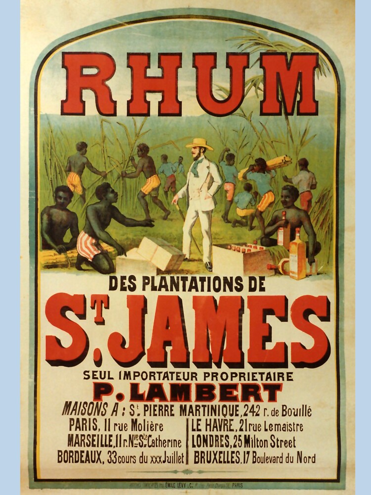 retro rhum saint james vintage reclame by CorasPosters