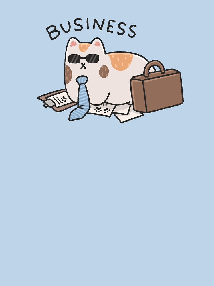 Cute Business Cat by cherrytreeart
