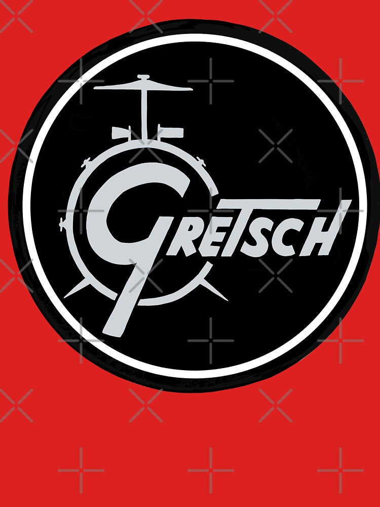 Vintage Gretsch - drum kit circle logo by Kludoman