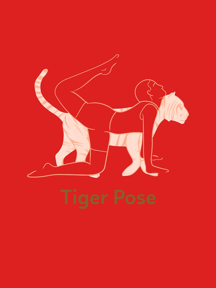 Yoga Tiger Pose by WellspringXflow