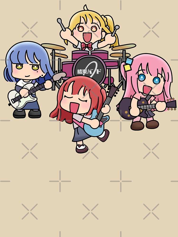 Bocchi The Rock Chibi Art by T-TEES Clothing