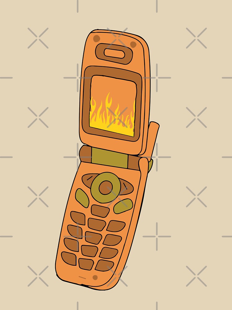 Y2k purple flame flip phone design by azzeddine  ⭐⭐⭐⭐⭐