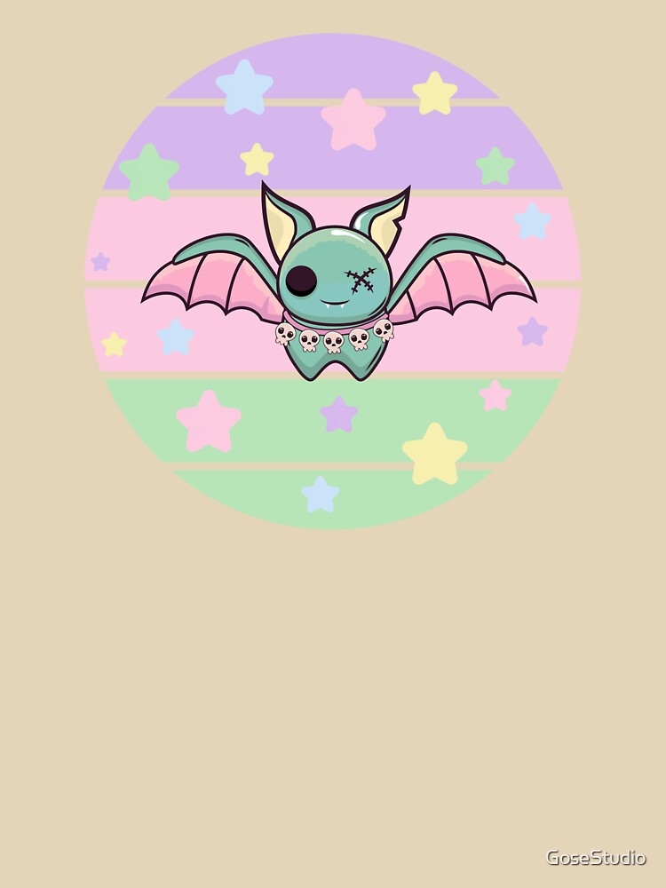 Cute Bat and Stars - Pastel Goth by GoseStudio