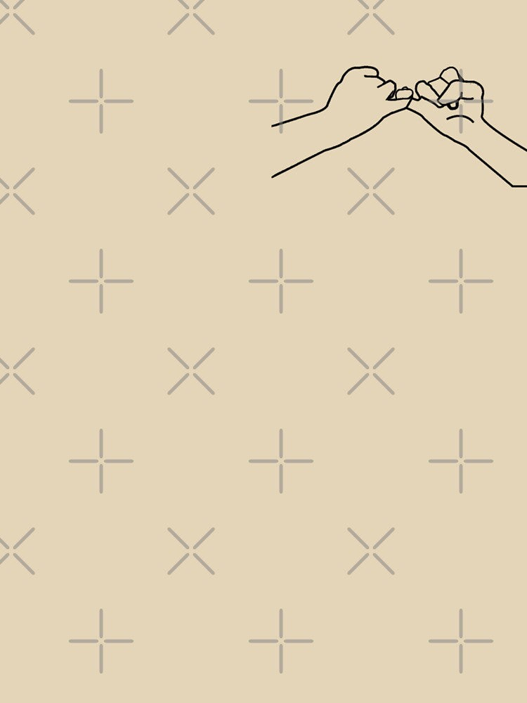 Pact, pinkies - Minimalist Black Art of Modern Aesthetics by V-ForAll