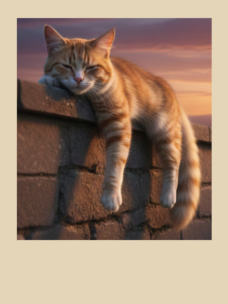 Orange Cat Sleeping by Miryou