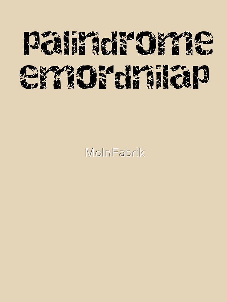 Plaindrome noir by MolnFabrik