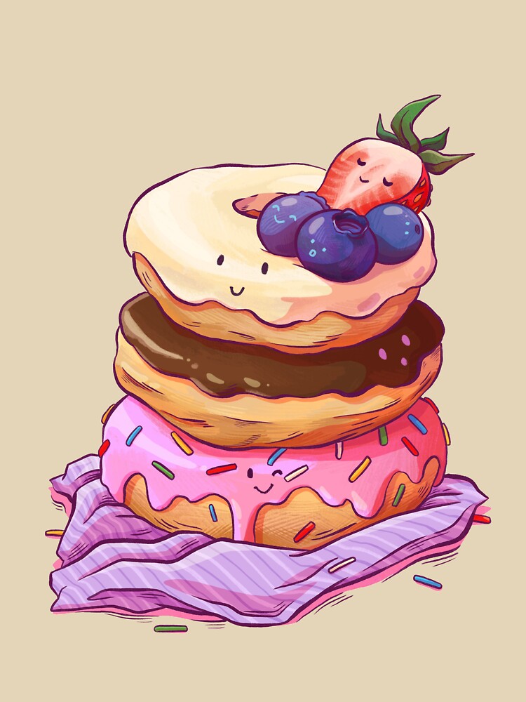 A trio of adorable donuts by VictoriaHamre