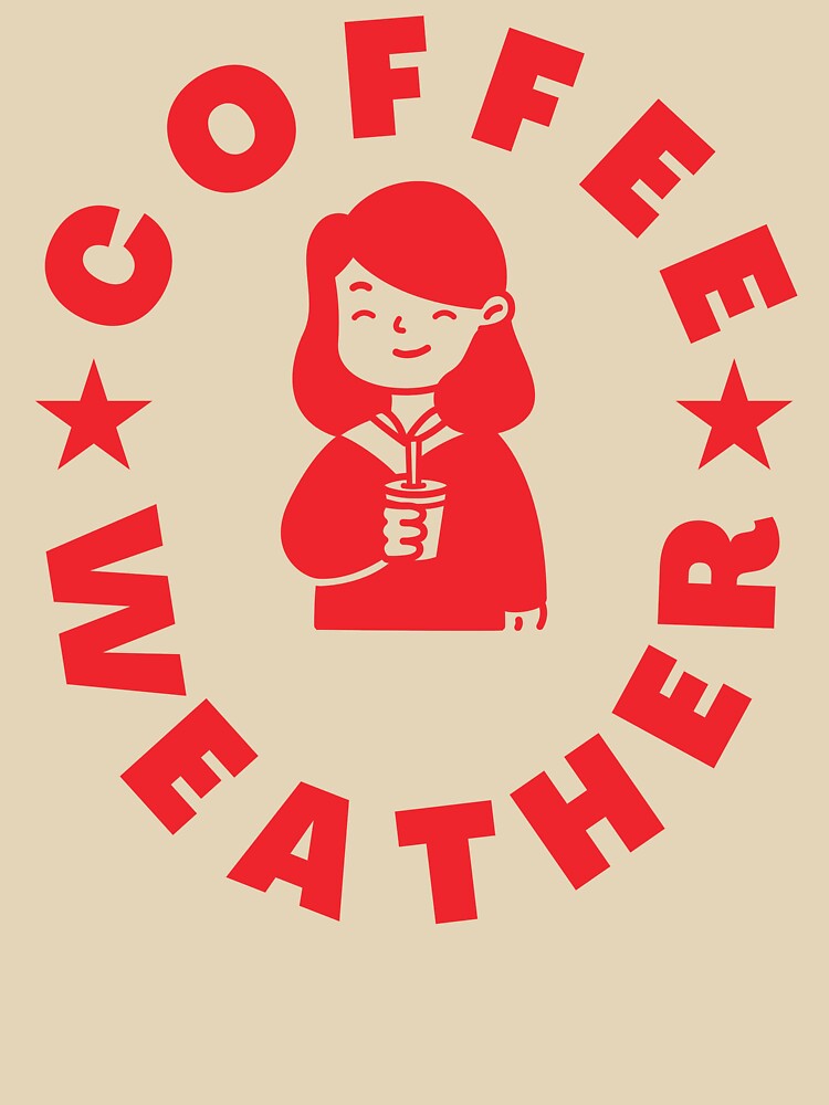 Coffee Weather Coffee Lover Girl Cute Retro Fall Autumn by faridman