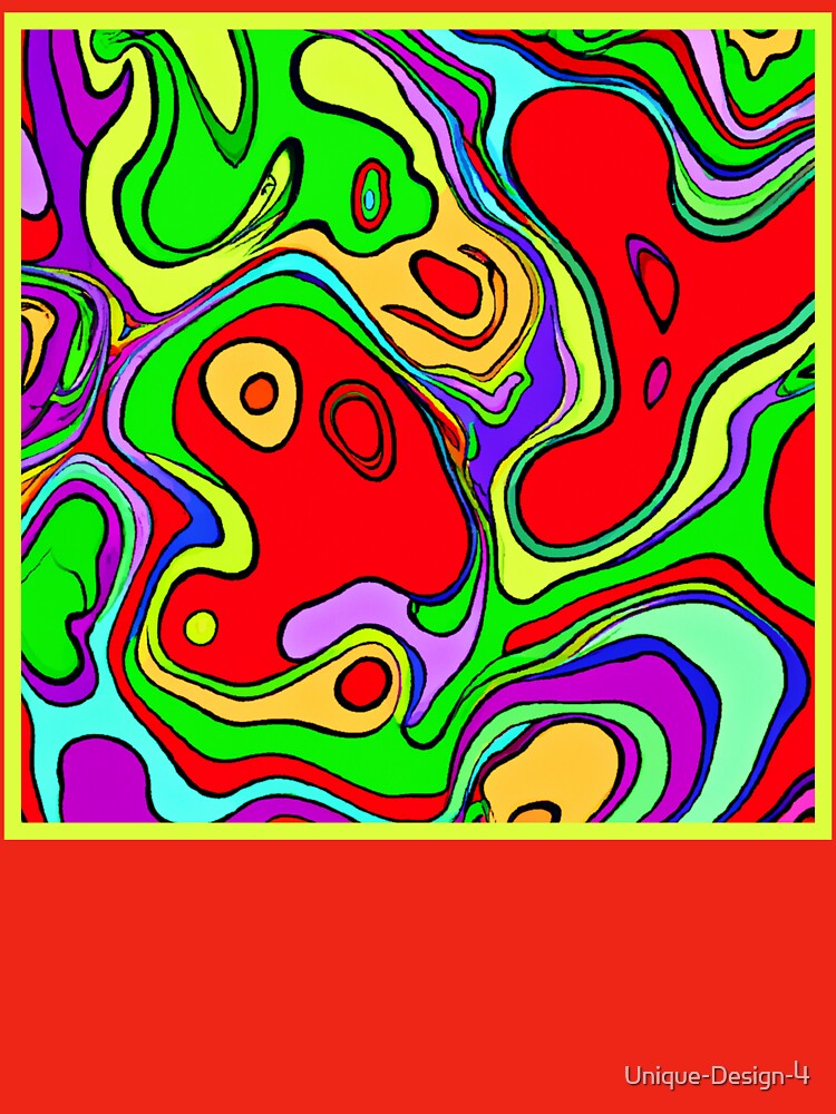 Vibrant And Colorful Abstract Pattern Art by Health And Fitness Posts e-Store