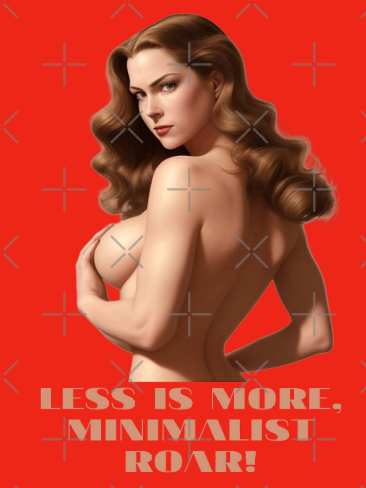 Less is more, Minimalist roar! by DShirtRepublic