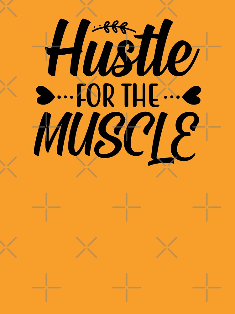 Yoga Quote Hustle For The Muscle Motivational Saying by SoccaTamam