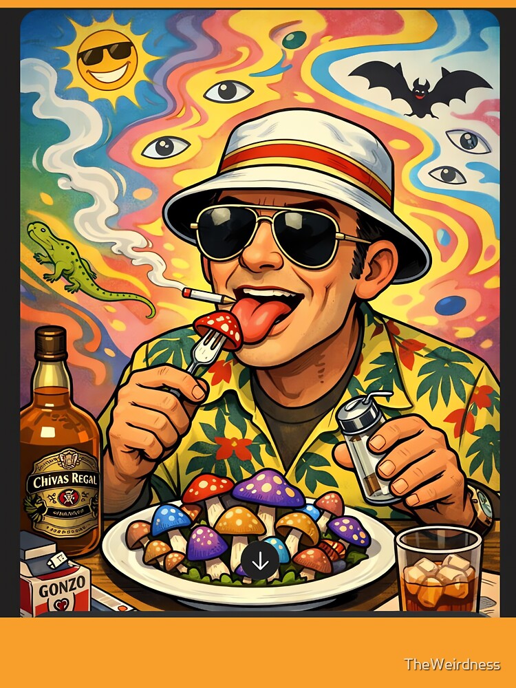 H.S.Thompson Eating Healthy by TheWeirdness