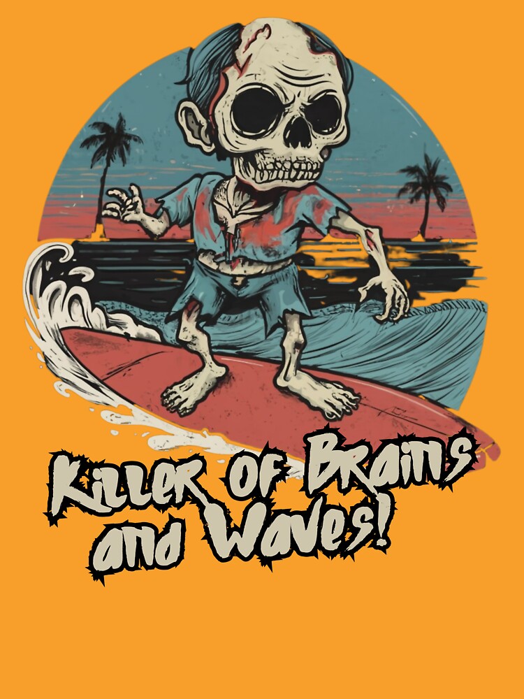 Surfing Zombie, killer of waves and brains, surf by Meandmyshop
