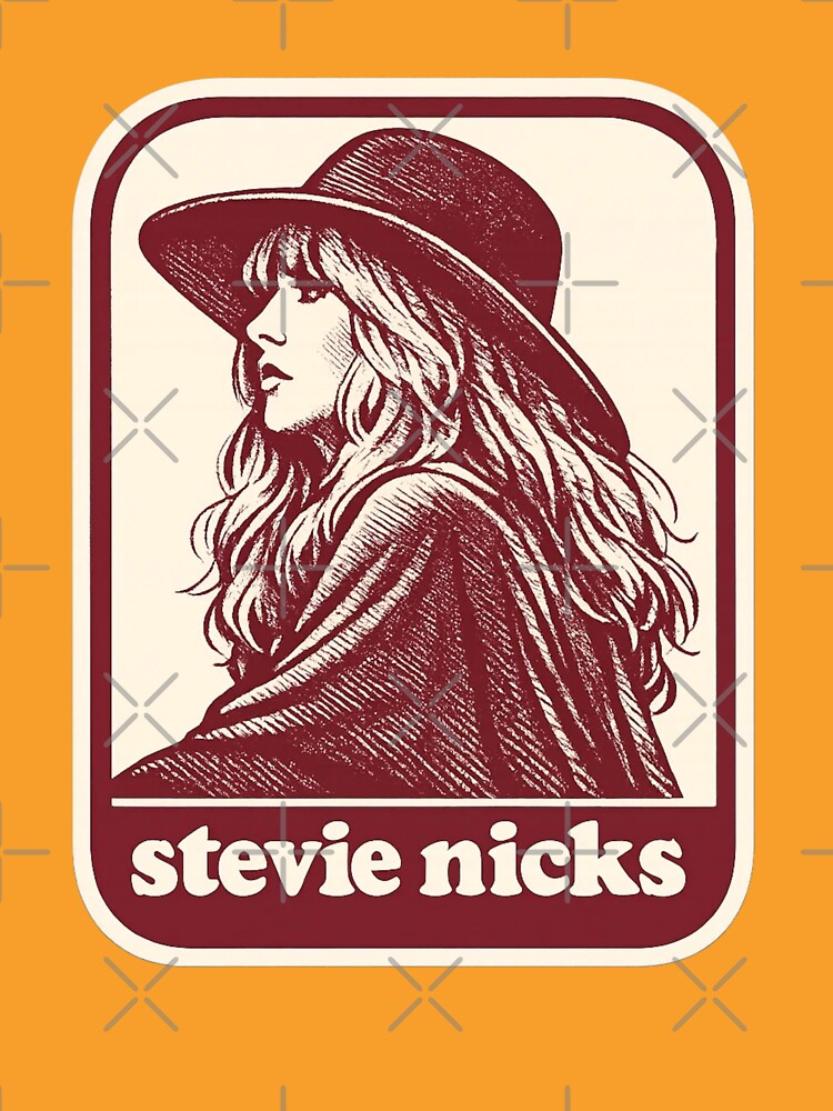 Stevie Nicks Retro Sticker 70s Duotone by TheArtOfCar