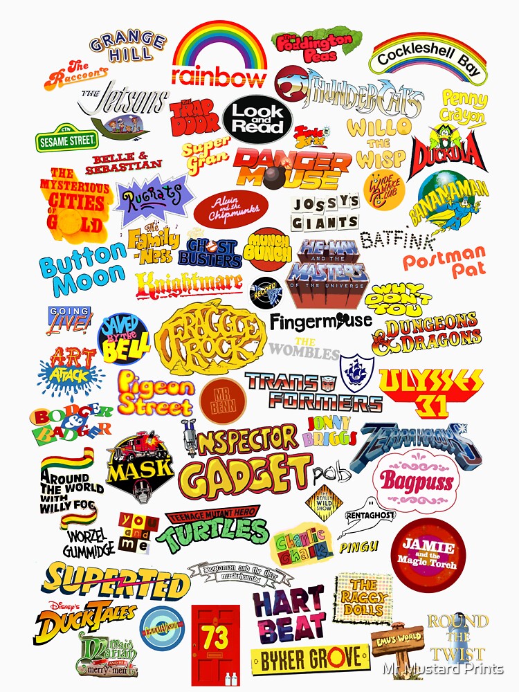 1980s Kids TV - Classic Nostalgia by Mr Mustard Prints