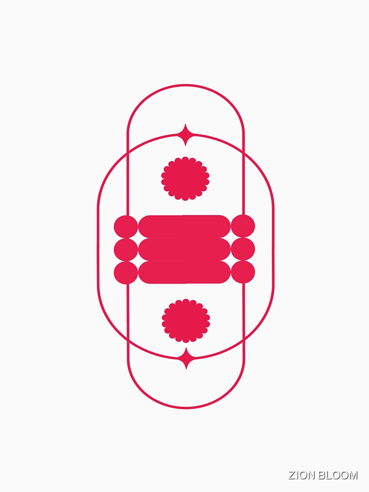 Modern vibrant abstract geometric design by ZION BLOOM