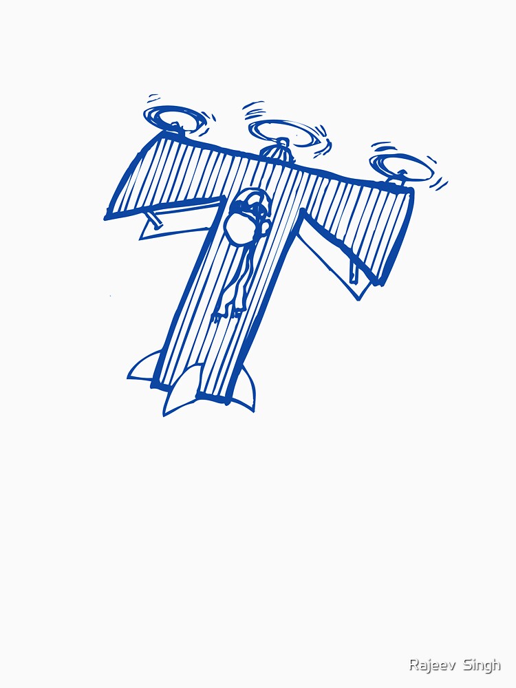 Moving letter Initial Monogram T by Rajeev  Singh