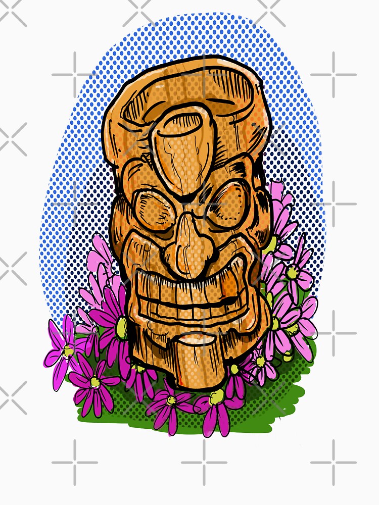 Tiki on a bed of flowers by SilentlyRob668