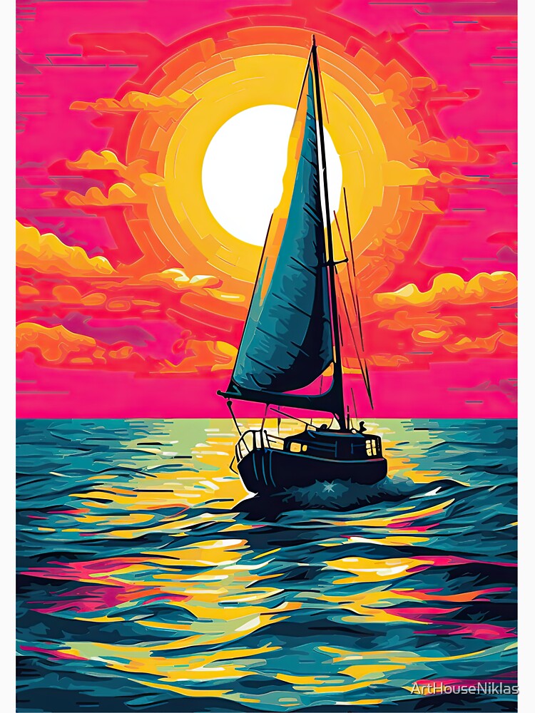 Sailboat Pop Art Maritime by ArtHouseNiklas