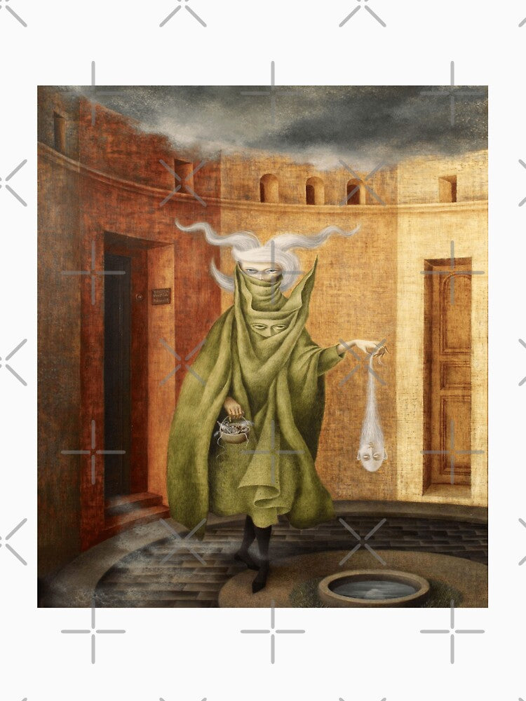 Remedios Varo - Leaving the Psychologists Office 1961 by Vitage-Art45