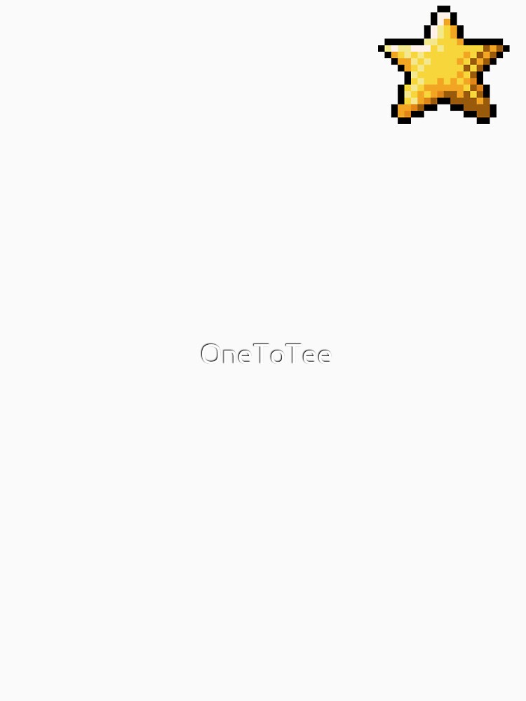Retro Pixel Art Small Pocket Golden Star by OneToTee