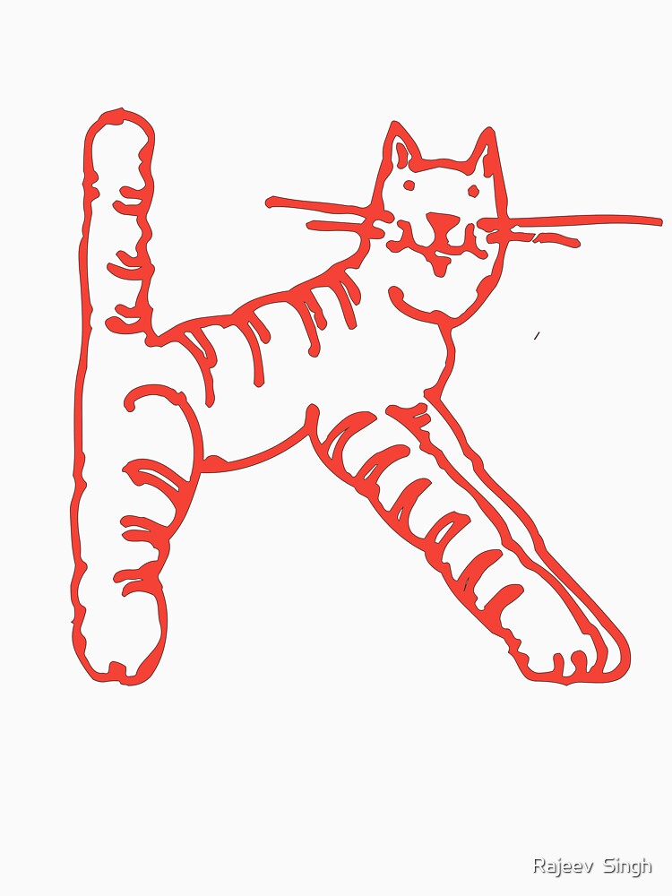 Cat Initial Monogram K by Rajeev  Singh